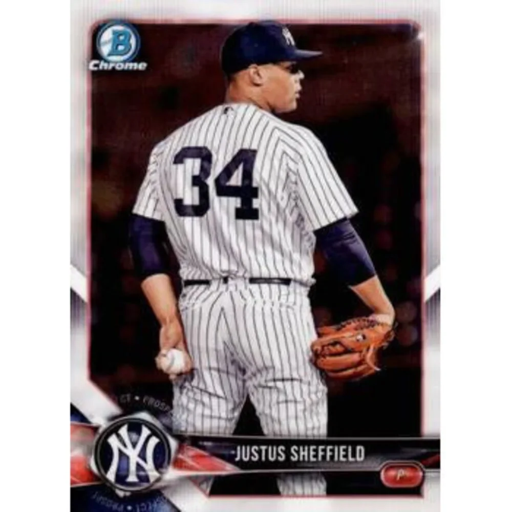 2018 Bowman Chrome Prospects Justus Sheffield BCP69 New York Yankees